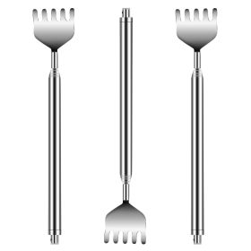 3Pcs 20in Telescopic Back Scratcher Stainless Steel Extendable Bear Eagle Claw Massager