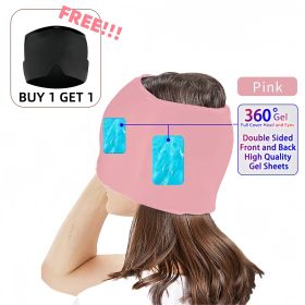 Gel Migraine Relief Cap 360�� Hot Cold Headache Ice Hat Reusable Stress Pressure Mask Cold Therapy Head Wrap for Tension Headache Relief