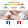 Electric Rechargeable Knee Massager Infrared Heat Pain Relief Therapy Knee Brace Wrap with Air Pressure Kneading Timer Temperature Adjustment