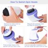 Electric Handheld Body Massager Full Body Vibrating Massager w/ 4 Interchangeable Massager Head- Hard Rock Health