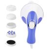 Electric Handheld Body Massager Full Body Vibrating Massager w/ 4 Interchangeable Massager Head- Hard Rock Health